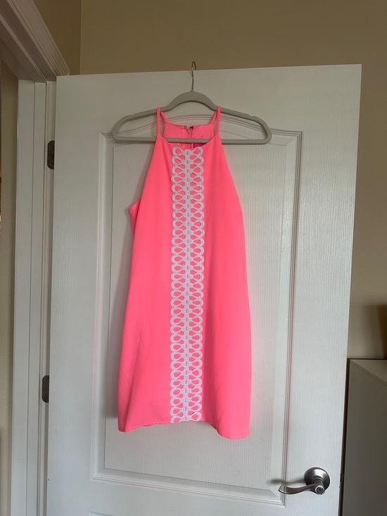 Lilly Pulitzer Dresses & Skirts - NWT Lilly Pulitzer Neon Pink Halter Pearl Romper